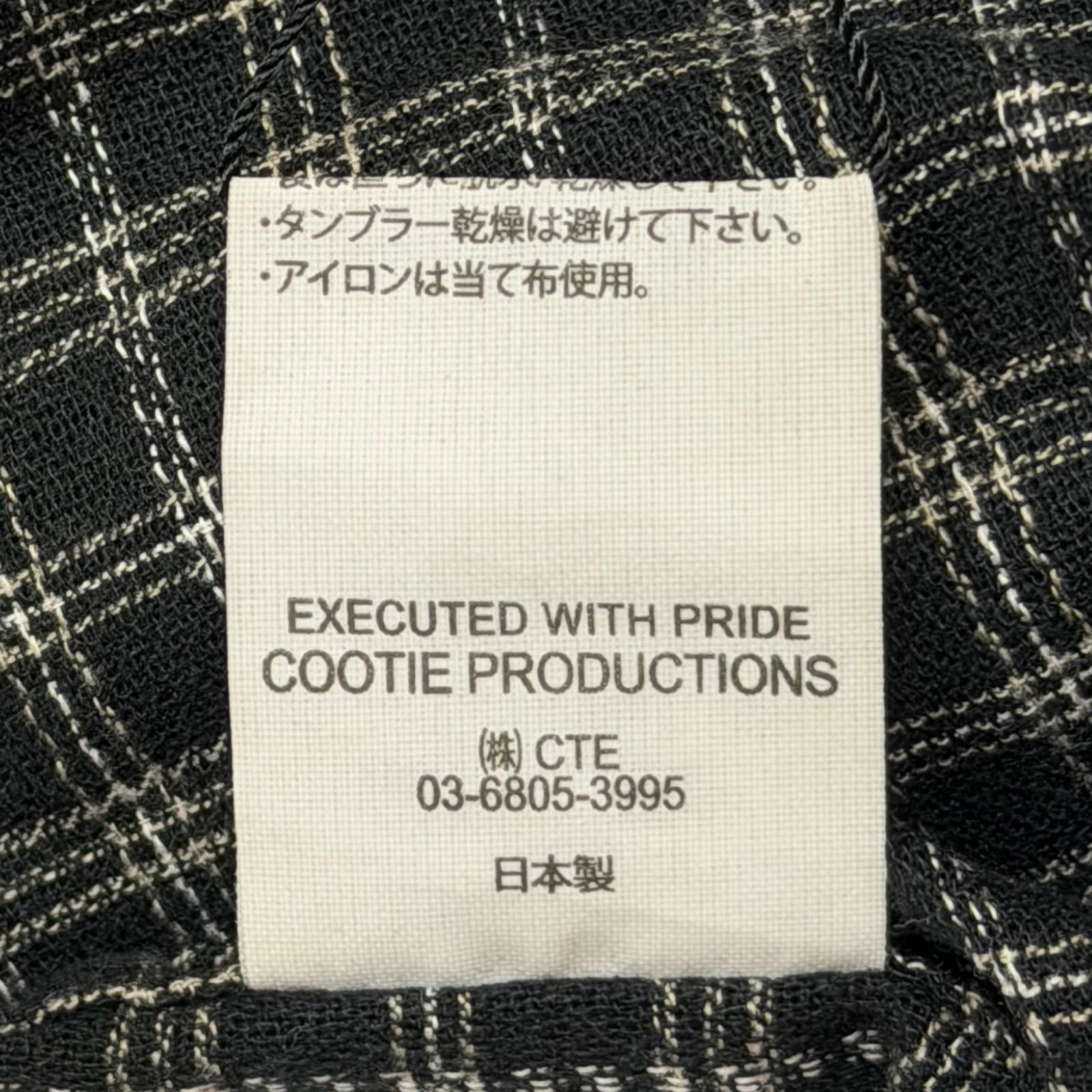 参考上代30800円 COOTIE 25SS Amundsen Check Overized Half Zip L/S