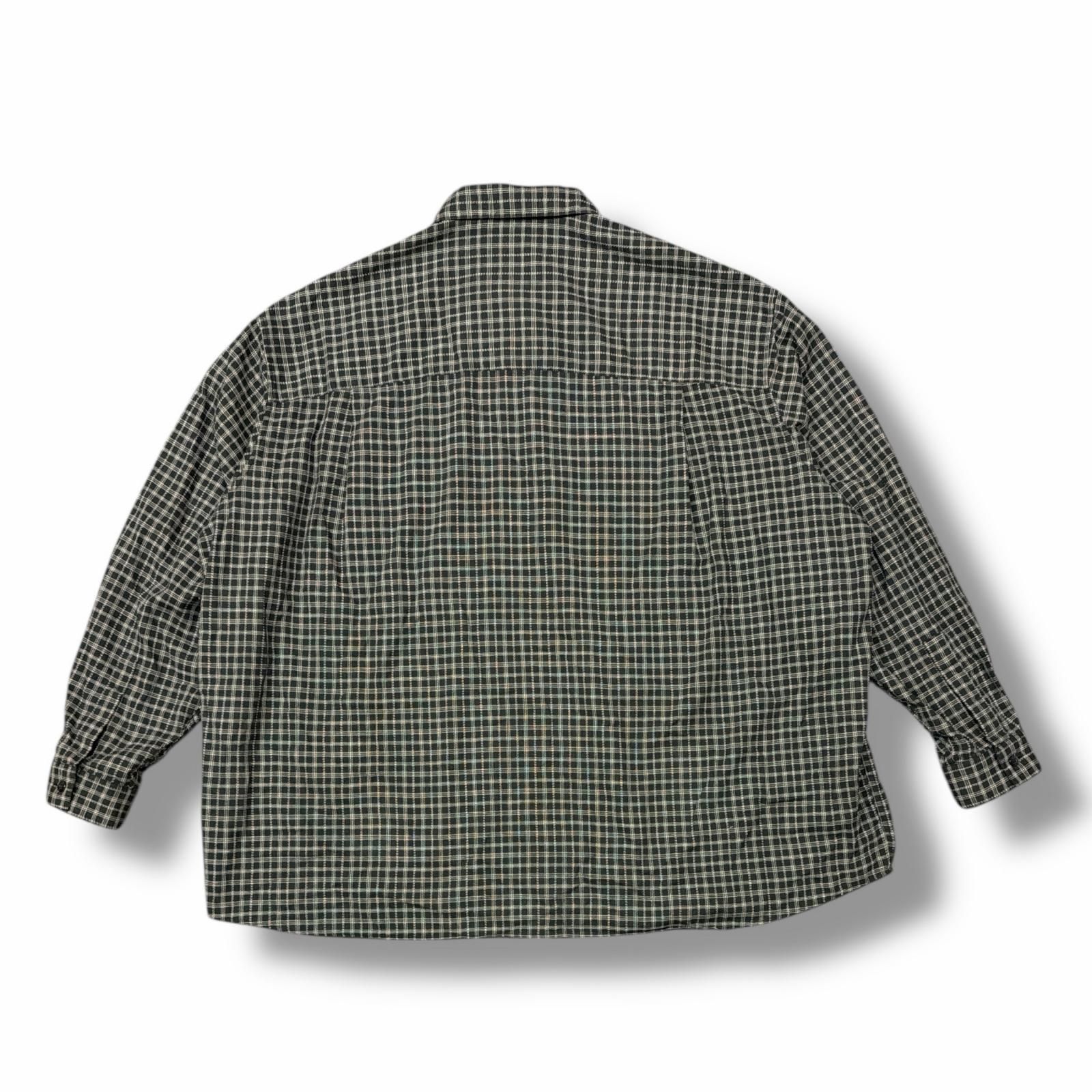 参考上代30800円 COOTIE 25SS Amundsen Check Overized Half Zip L/S