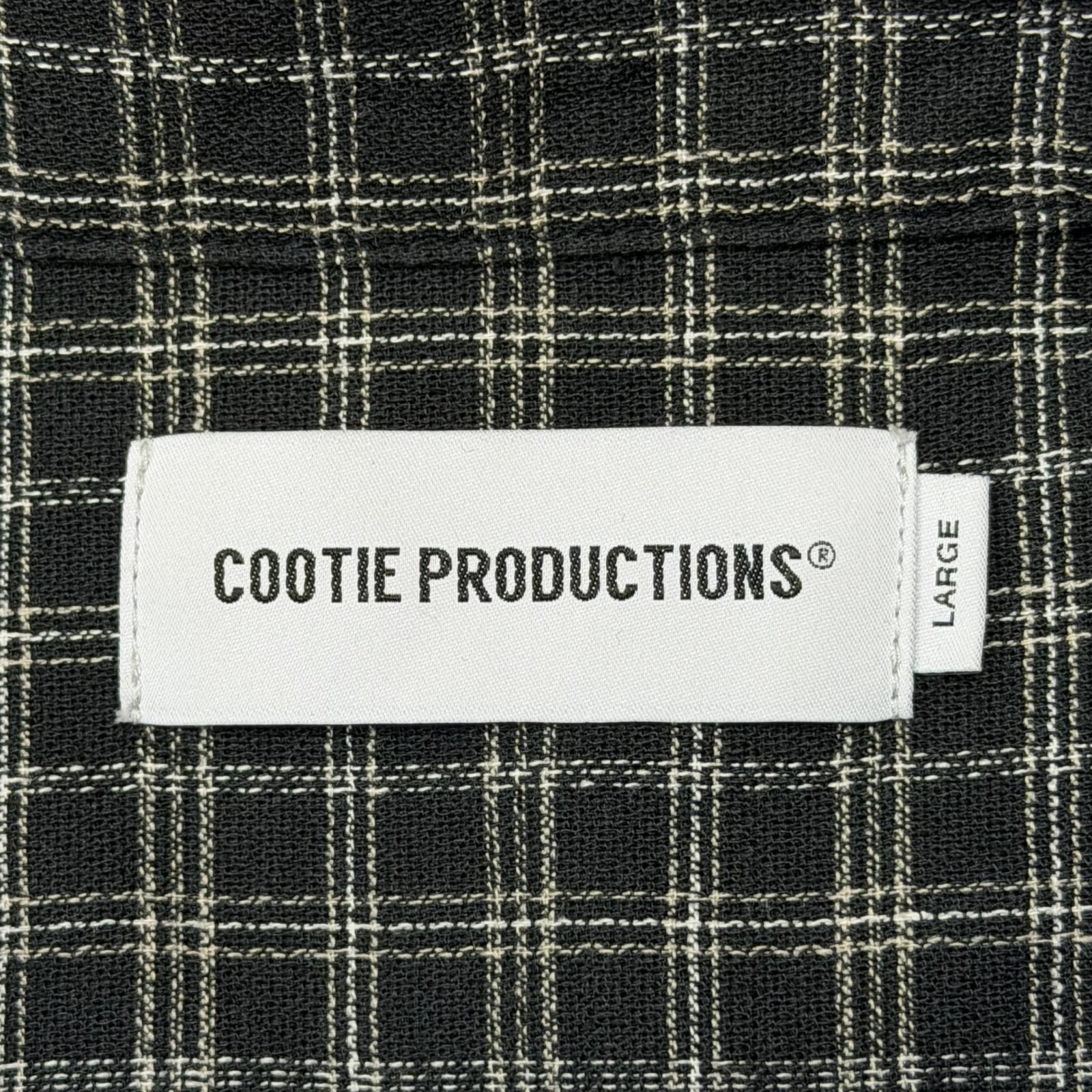 参考上代30800円 COOTIE 25SS Amundsen Check Overized Half Zip L/S