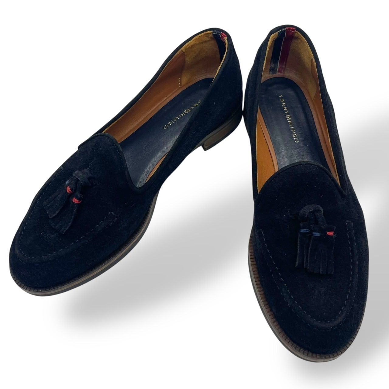 極美品 TOMMY HILFIGER トミーヒルフィガー タッセルローファー 