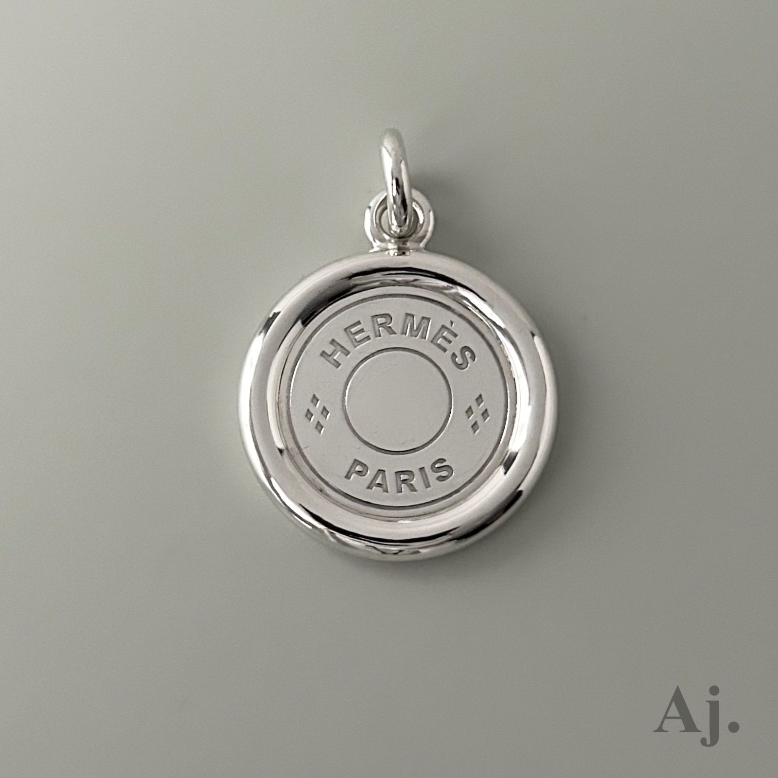 使用感有】 エルメス セリエ ネックレス ペンダント トップ AG925