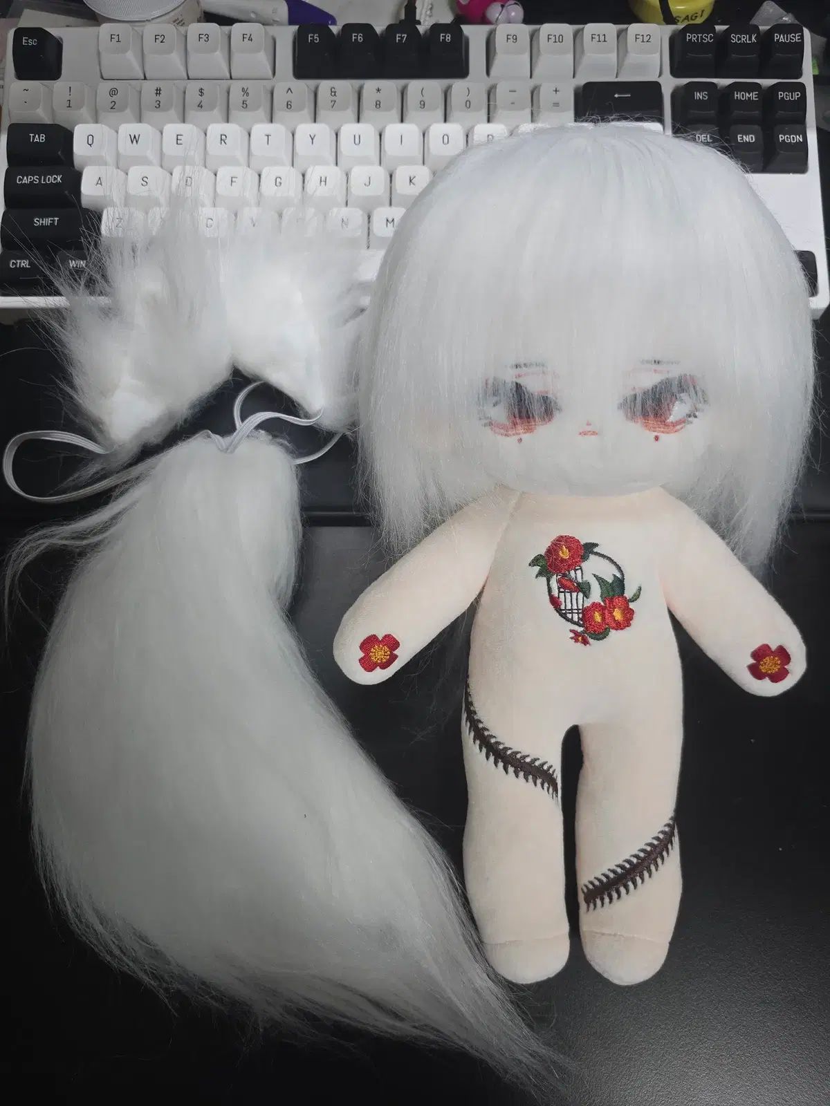 無属性 椿化 ぬいぐるみ 25cm ロングボディ トイスケルトン入り