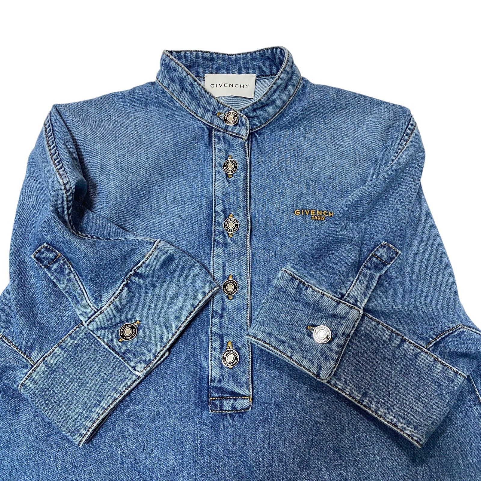 新品同様 ジバンシー GIVENCHY レディース ウォッシュド デニム ミニ  