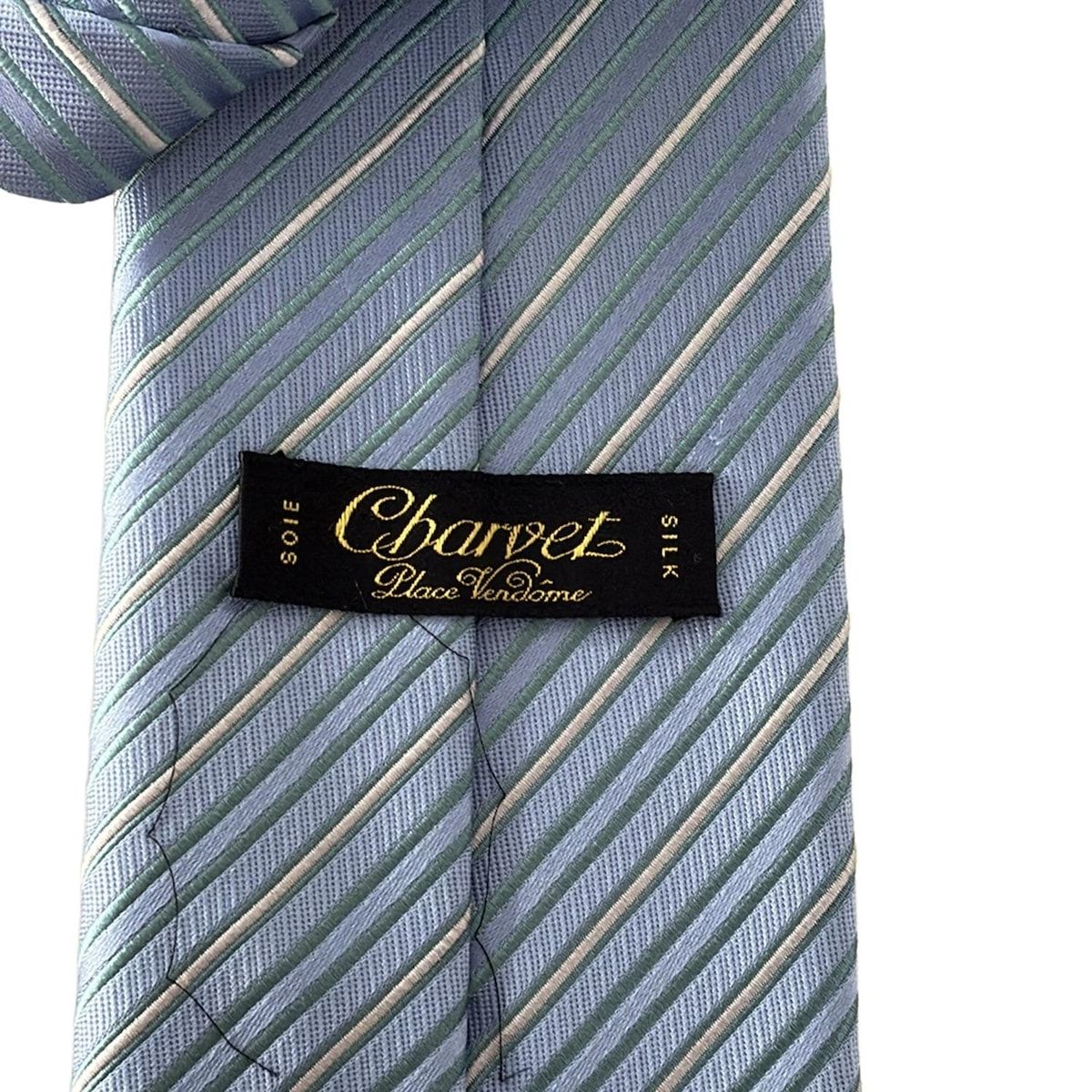 Charvet(シャルベ) ネクタイ メンズ美品 - ライトブルー×グリーン