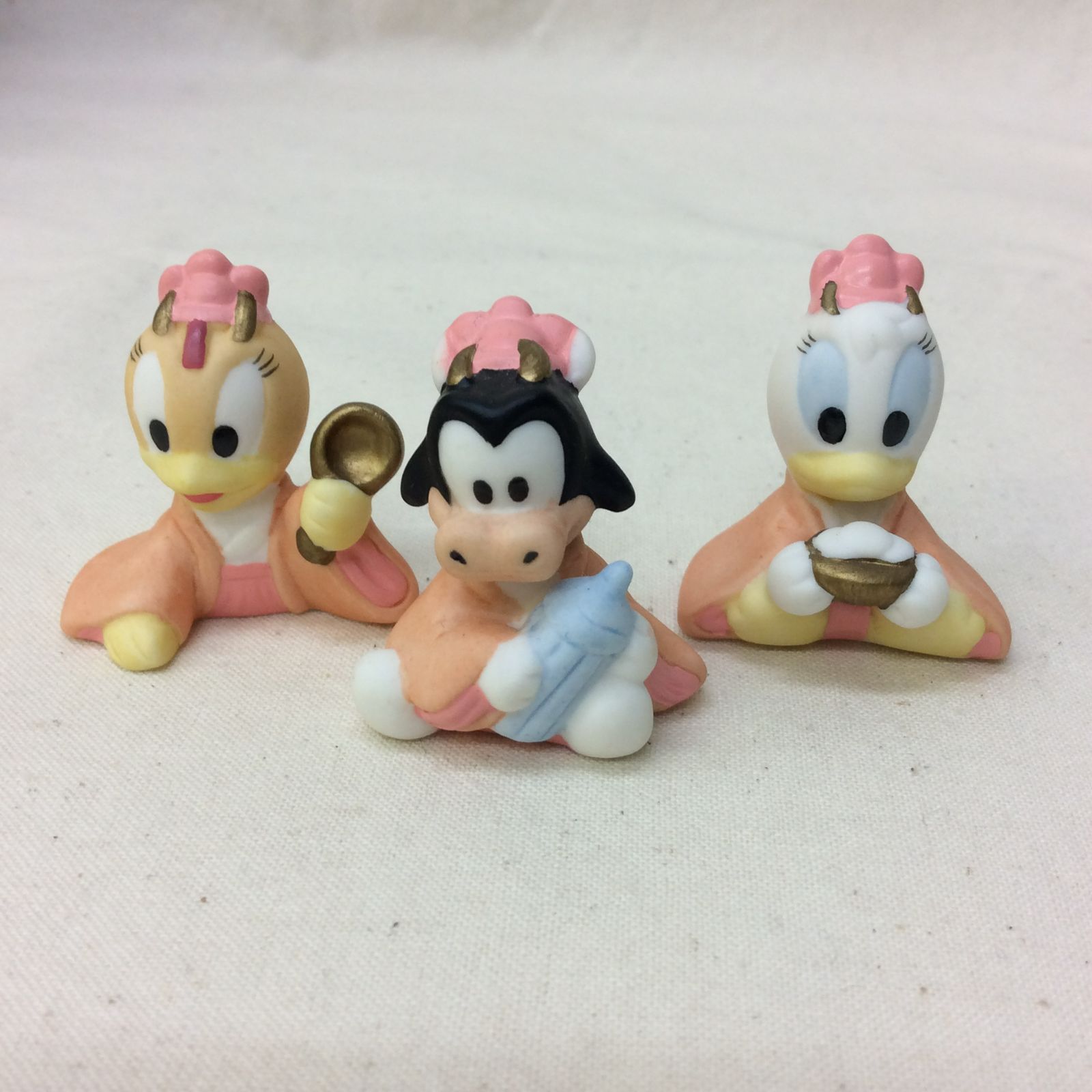 状態良好品】Disney ひな人形セット 3段 ベビーシリーズ ひな祭り 陶器