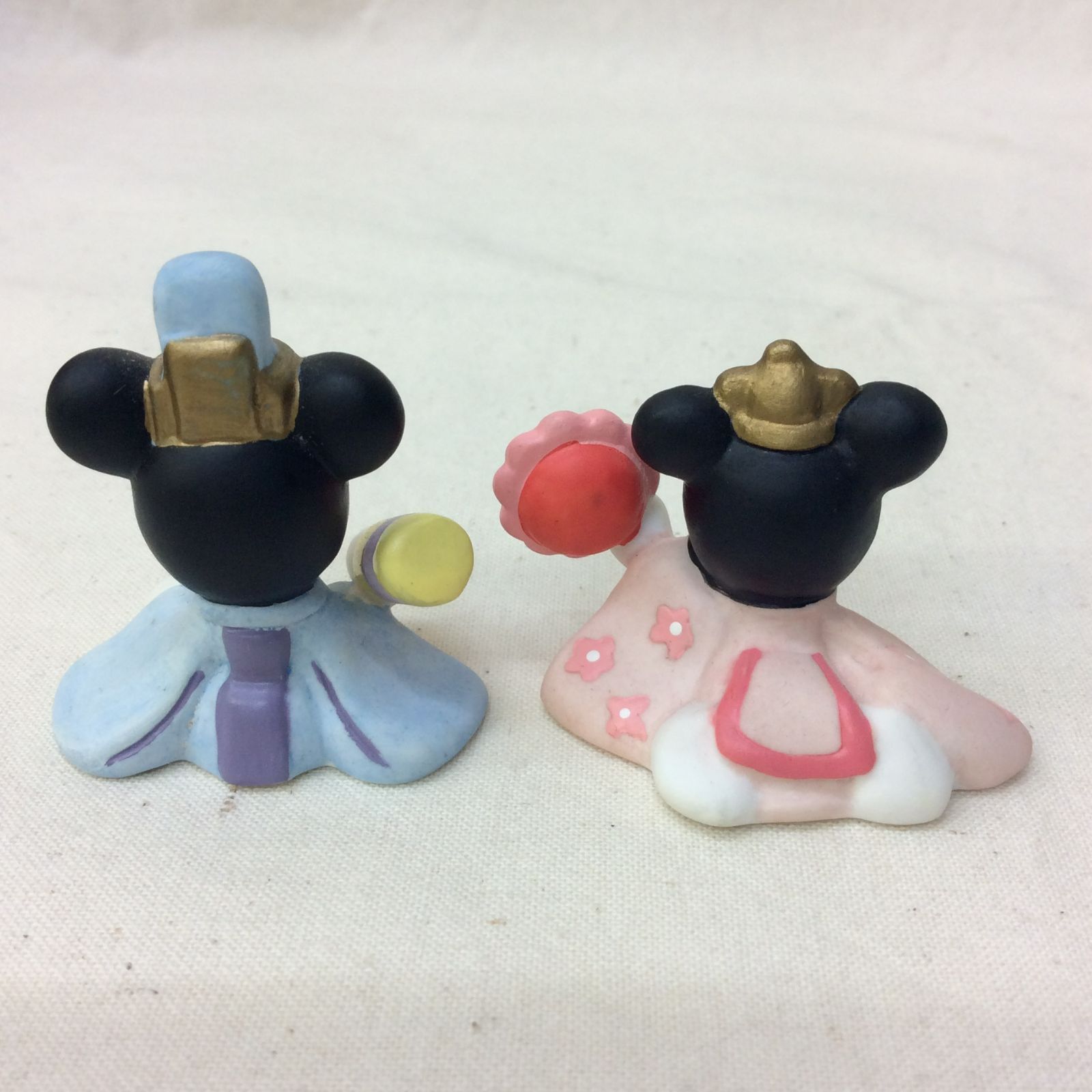 状態良好品】Disney ひな人形セット 3段 ベビーシリーズ ひな祭り 陶器