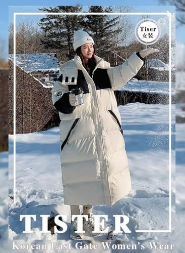 YoniStar ベンチコート レディース ダウンコート ロングコート ダウンジャケット 中綿コート アウター フード付き 防寒 軽量 厚手 超ロング丈 膝下 冬服