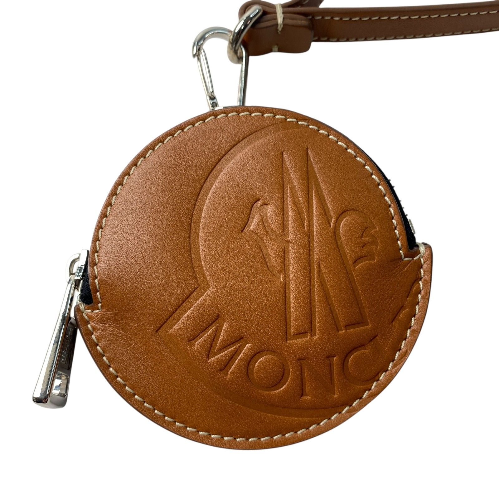 MONCLER ブラウン レザーケース 小銭入れ モンクレール MONCLER