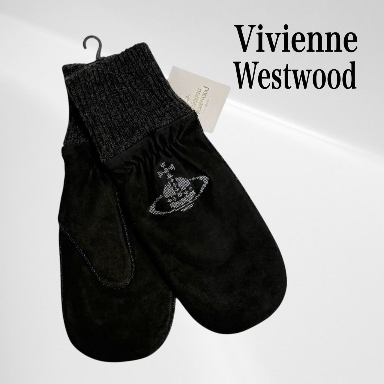 【美品 レア品】ヴィヴィアンウエストウッド ミトン 手袋 美品 ☆ ヴィヴィアンウエストウッド ミトン ポンポン 手袋 大人用