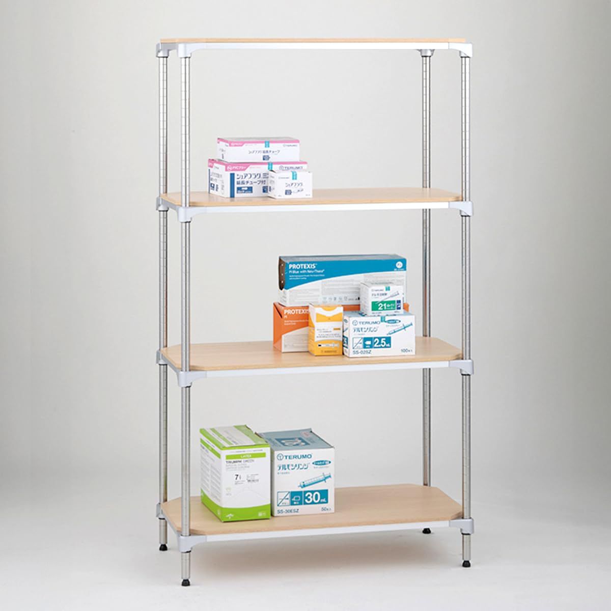 新品 エレクター ベーシックシリーズ ウッドシェルフ W900xD450mm