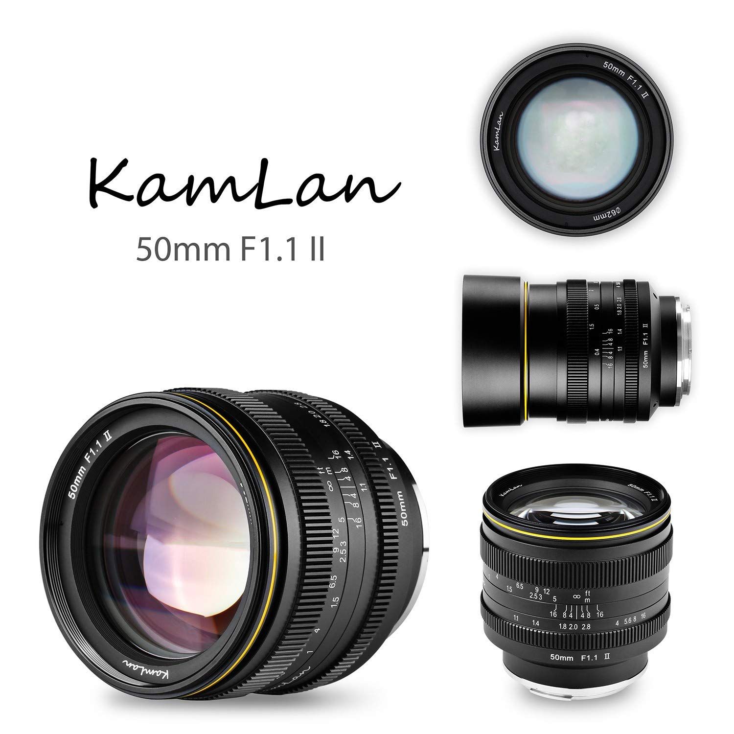 最終値下げ! 美品 KAMLAN 50mm F1.1 (マイクロフォーサーズ用) 新品 【国内正規品】 KAMLAN 交換レンズ 単焦点レンズ 50mm F1.1 II