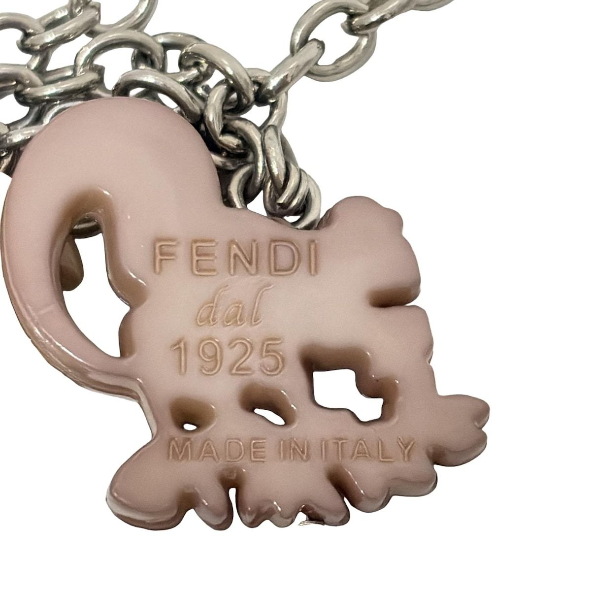 美品 フェンディ キーホルダー キューブ シルバー 箱付 16002 美品