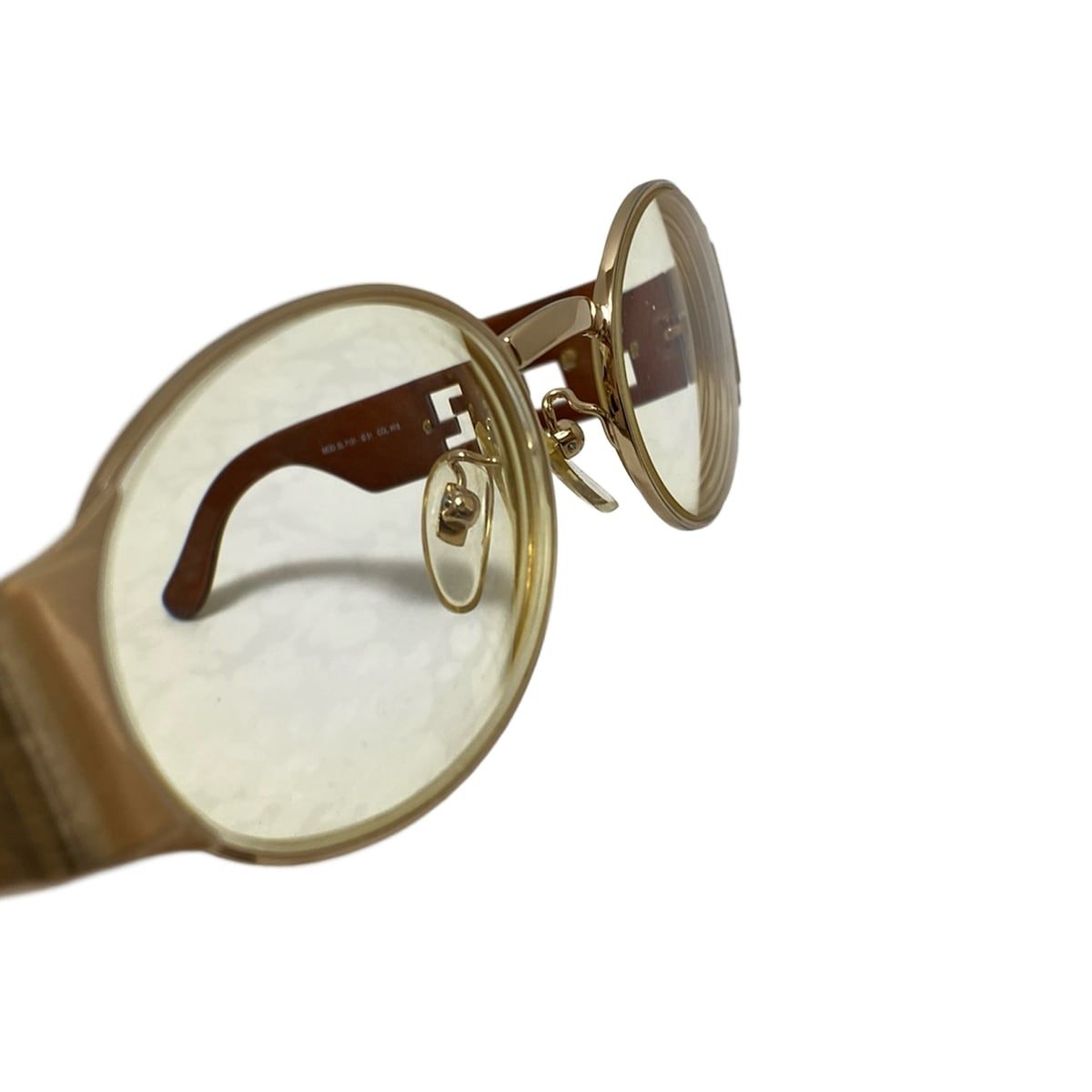 FENDI フェンディ ゴールドカラー サングラス SL7031 Fendi Gold Frame Logo Sunglasses SL 7031 Golden Plastic ref