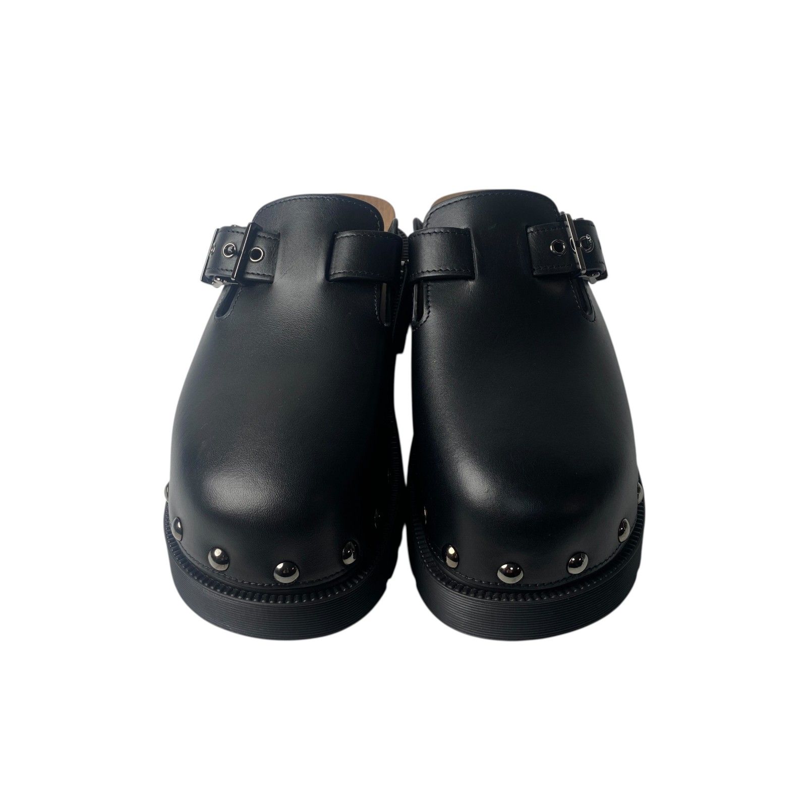 Dior♡ ブラックレザー ストラップサンダル 美品 ディオール DIOR レディース サボ サンダル スタッズ レザー