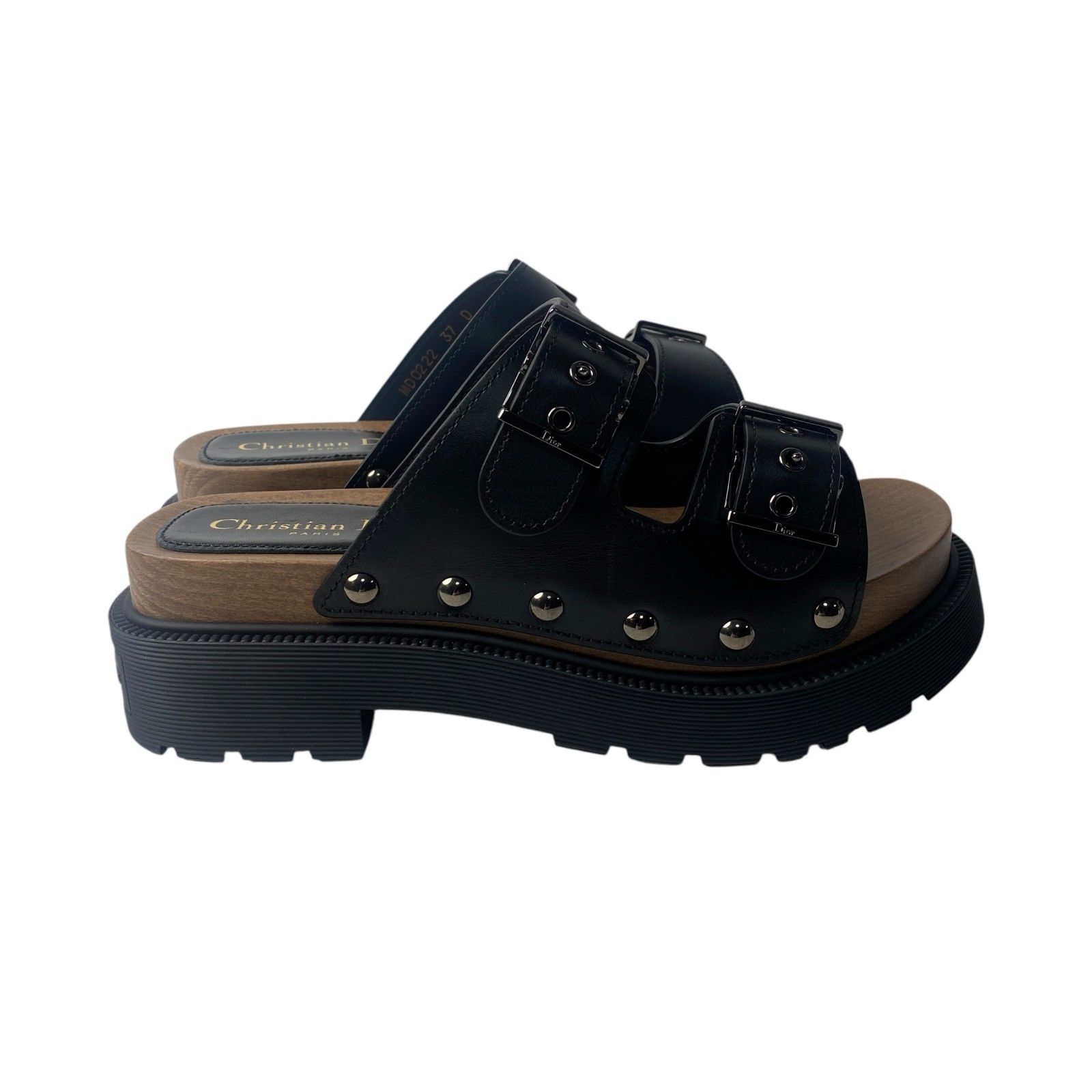 Dior キーモチーフ刺繍サンダル ブラック 37 Dior キーモチーフ刺繍サンダル ブラック 37 Dior キーモチーフ刺繍