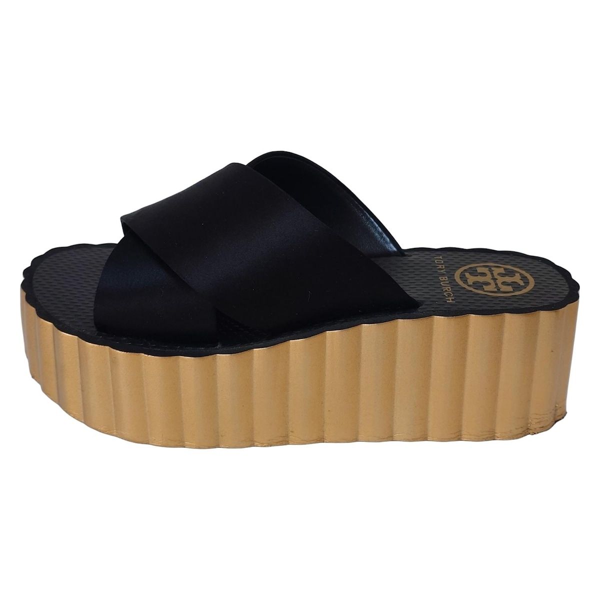 TORY BURCH(トリーバーチ) サンダル 6M レディース - 黒