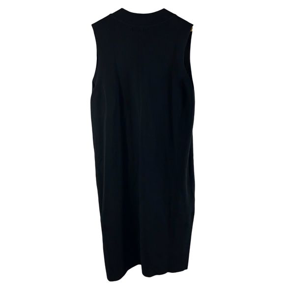 モガ MOGA ワンピース ノースリーブ Vネック ロング 黒 2サイズ 984934