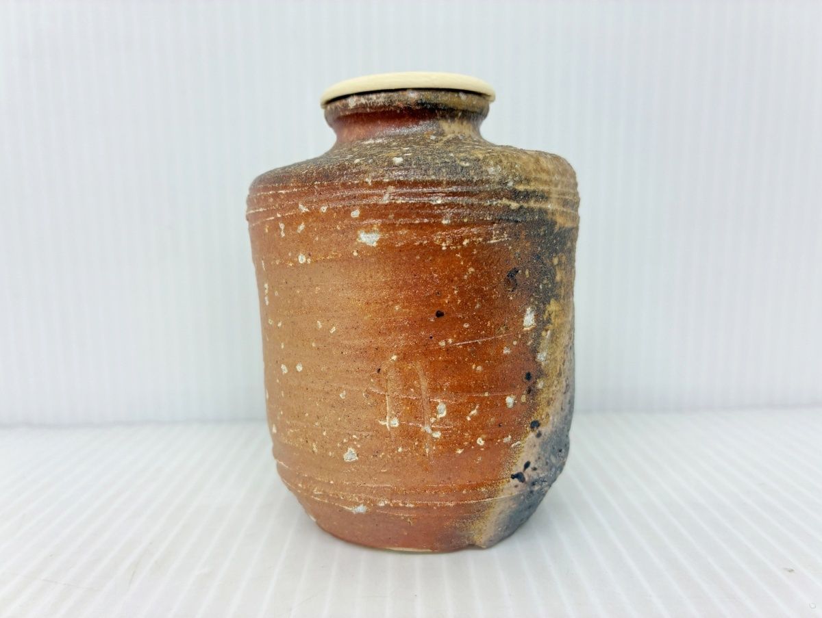 茶道具 信楽 茶入 楽斎 仕覆入り 木箱入り 中古品□ - メルカリ