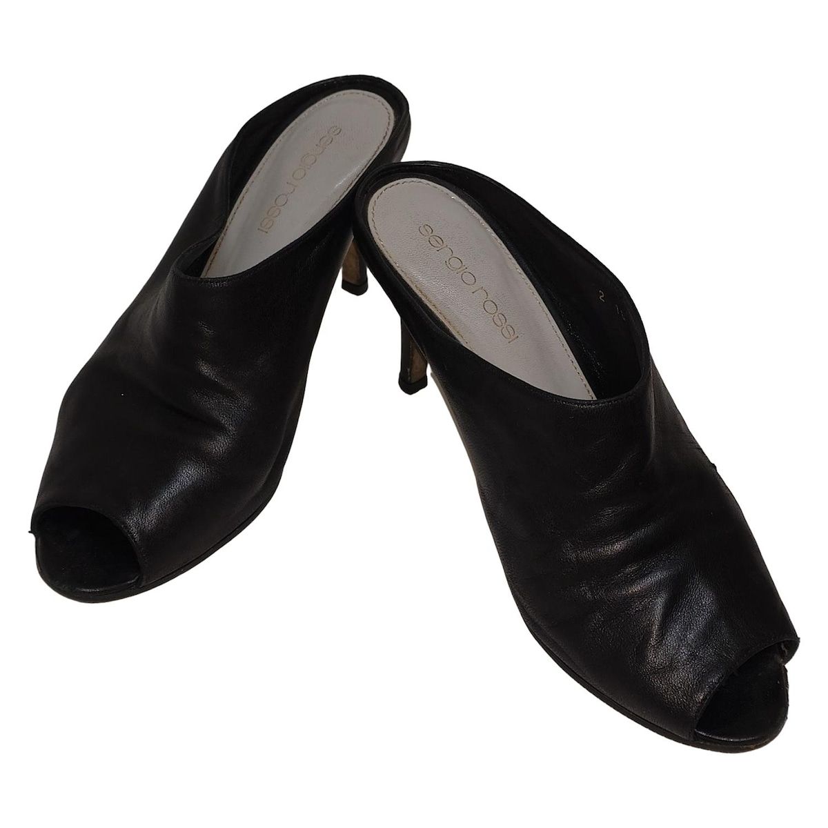 sergio rossi(セルジオロッシ) ミュール 35 1/2 レディース - 黒