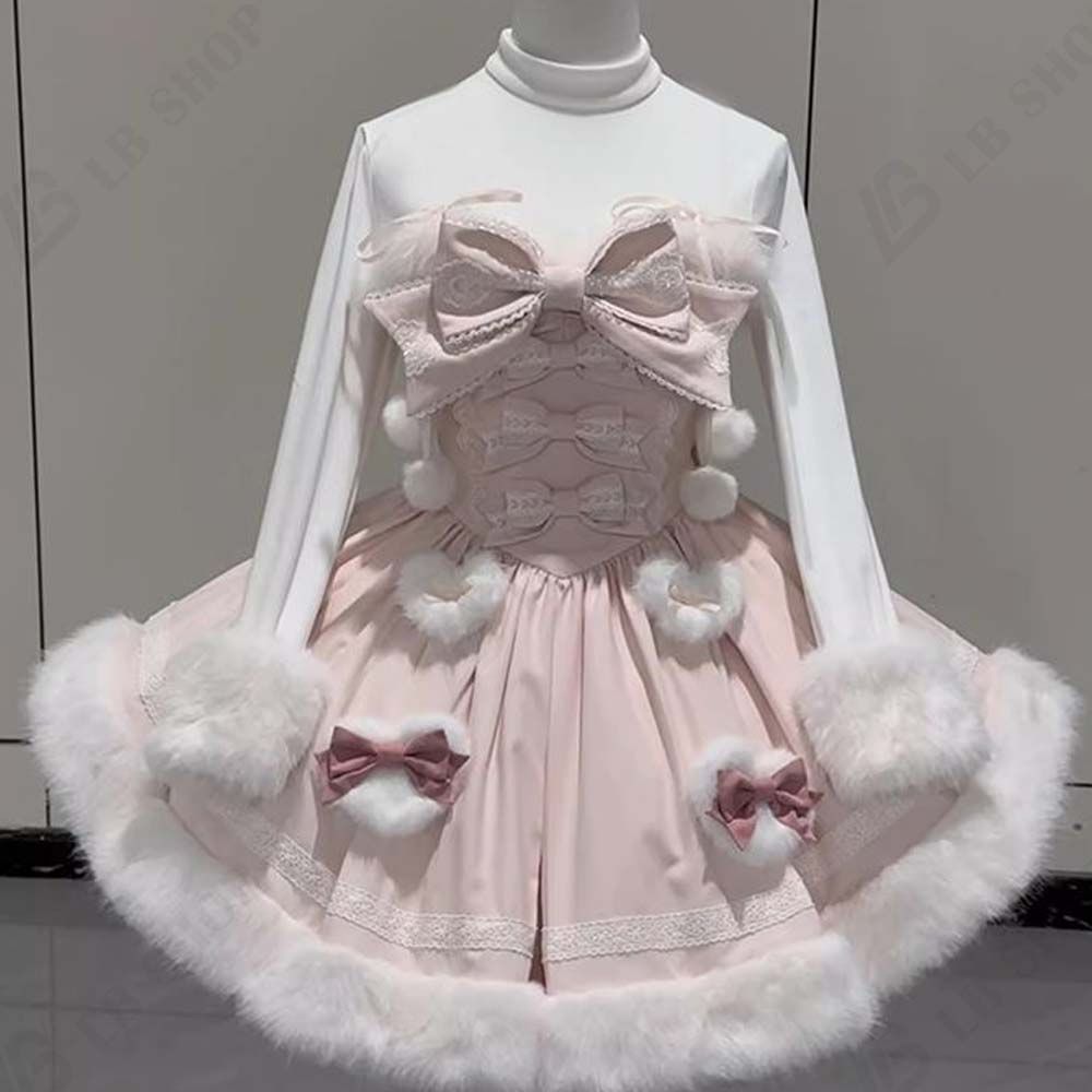 Lolitaマントワンピースセット レディー ロリータ 2点セット S-XL 冬服