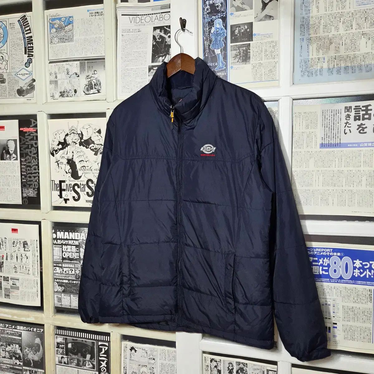 ディッキーズ ネイビー 軽量 ダウン Dickies ディッキーズ | 中綿なし 