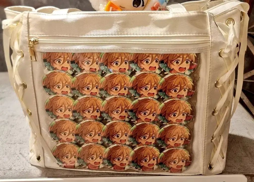 あんスタ 痛バッグ 真白友也 痛バ まとめ売り A3 缶バッジ48個セット