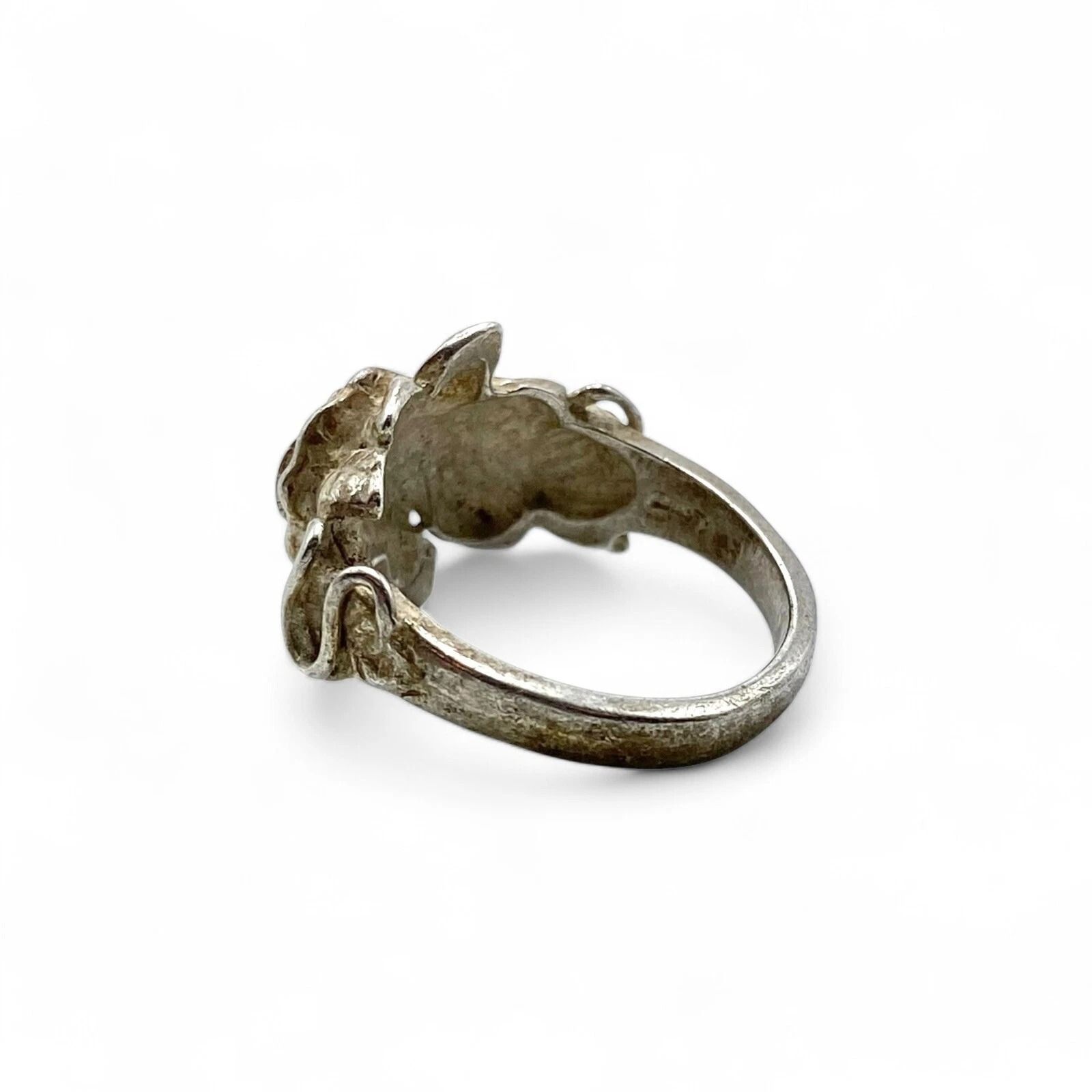 銀の薔薇】ローズモチーフ Silver 925 刻印 90s Vintage Design Ring 