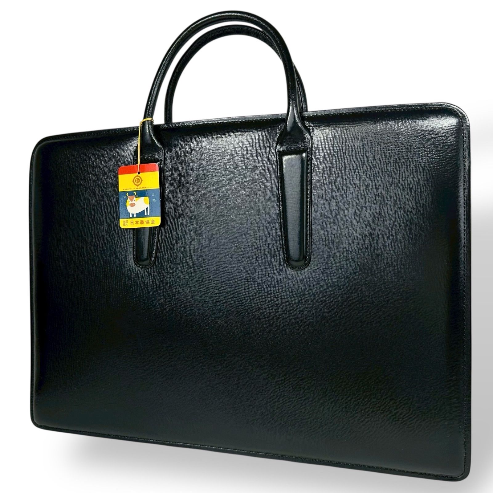 B4370】 日本鞄協会 ビジネスバッグ トートバッグ レザー 牛革