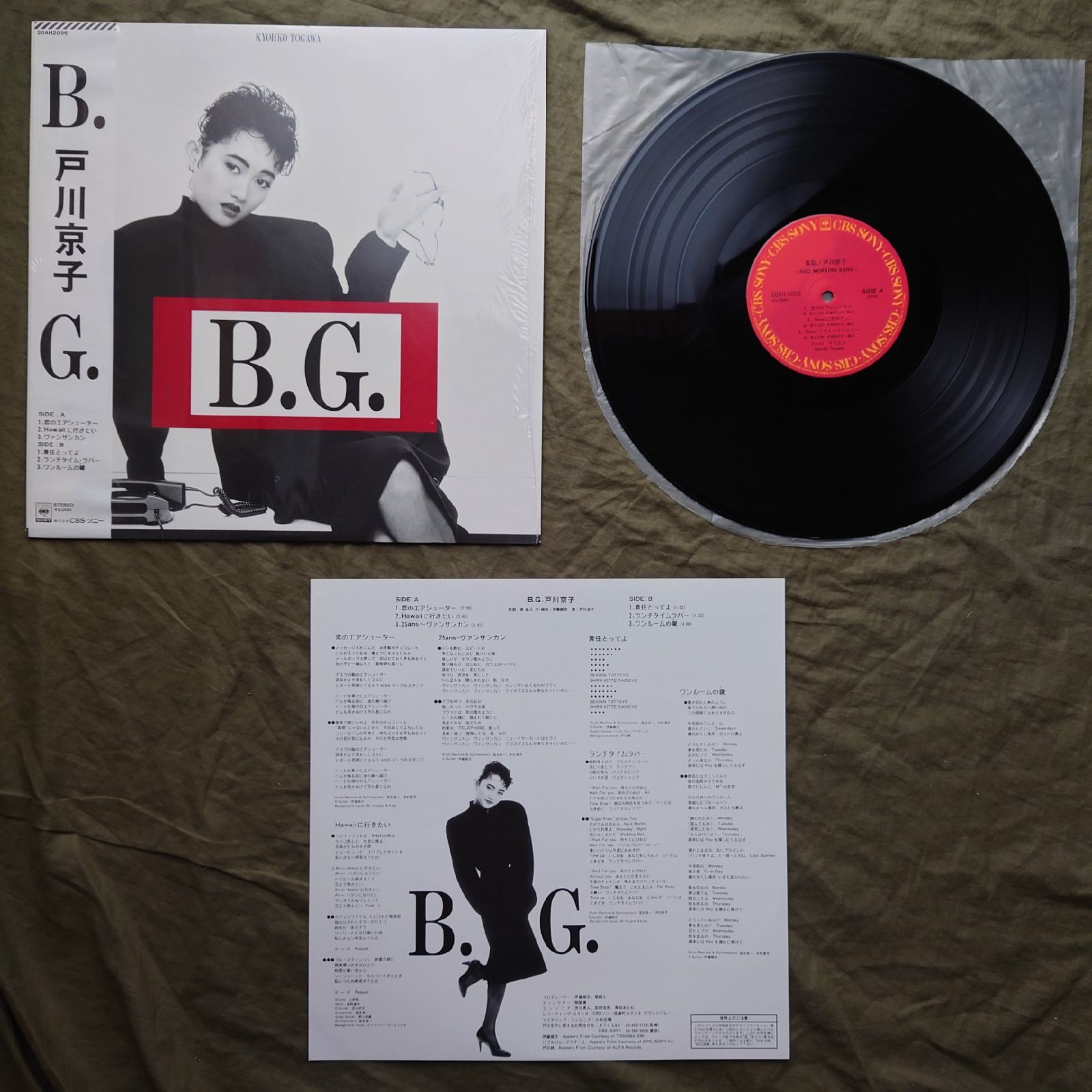 傷なし美盤 美ジャケ ほぼ新品 レア盤 両面マト1A1 1986年 戸川京子 LP