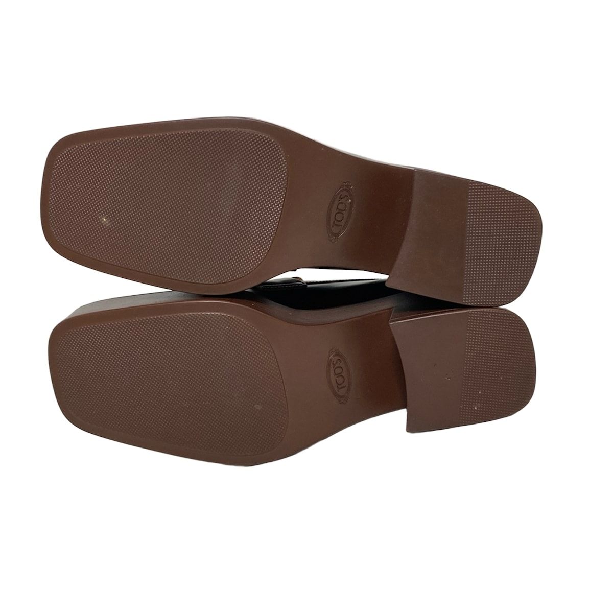 TOD'S(トッズ) ローファー 37 レディース Tタイムレス ブラウン 厚底