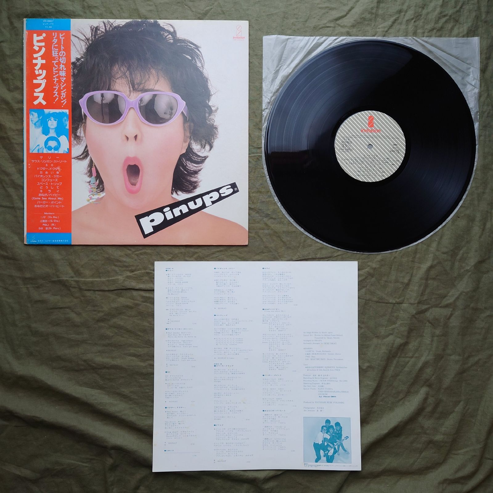 美盤 1980年 ピンナップス Pinups LPレコード ピンナップス Pinups 名