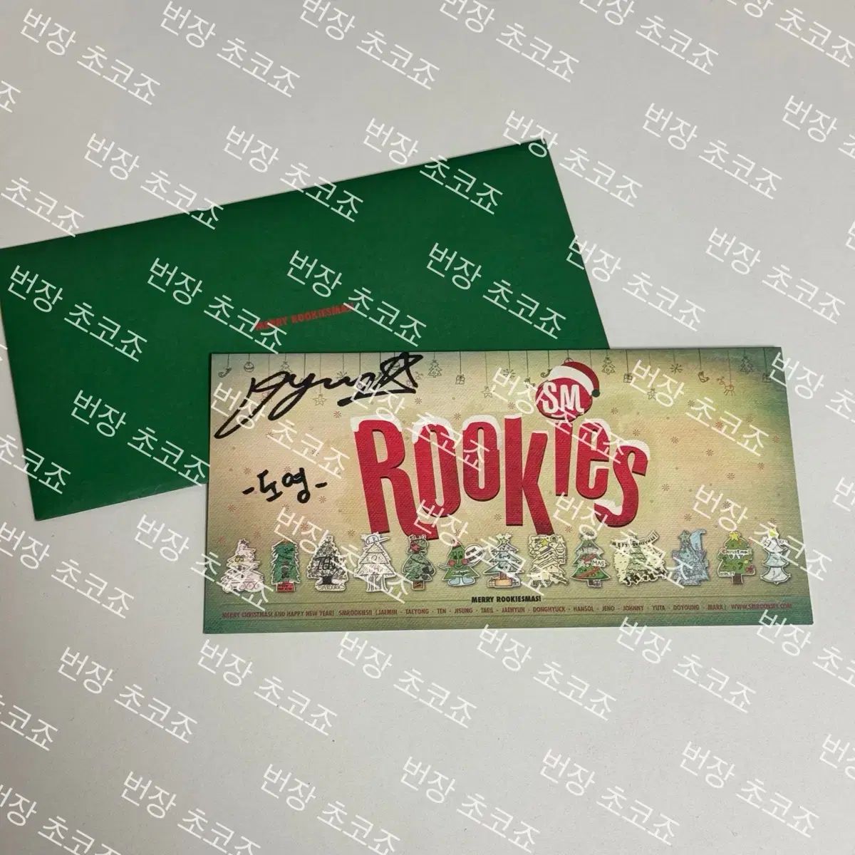 ドヨン ルーキーズショー サイン入り カード はがき ルーキーズ NCT 127 エヌシーティー トレカ