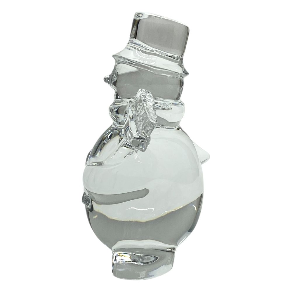 バカラ オブジェ 置物 インテリア フィギュリン スノーマン 雪だるま