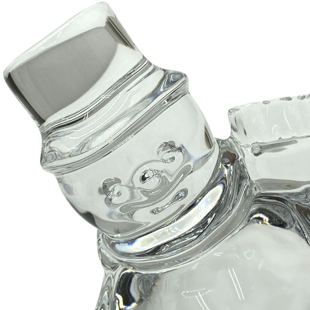 バカラ オブジェ 置物 インテリア フィギュリン スノーマン 雪だるま