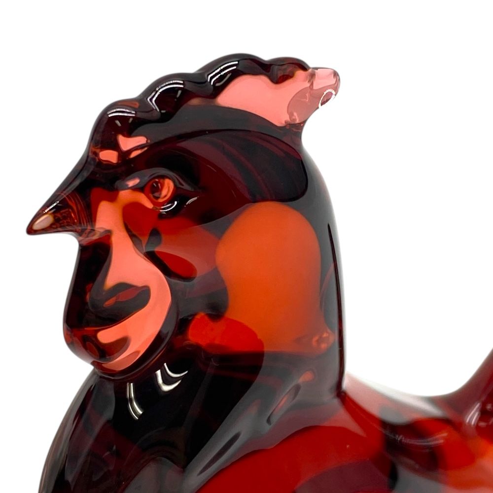 バカラ オブジェ 置物 インテリア フィギュリン 干支 ニワトリ