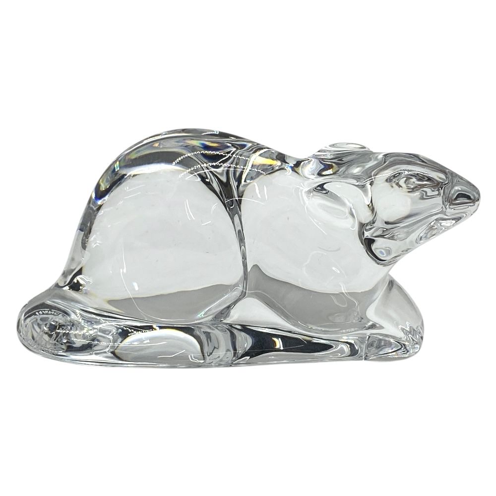 バカラ オブジェ 置物 インテリア フィギュリン 干支 ネズミ ねずみ 鼠