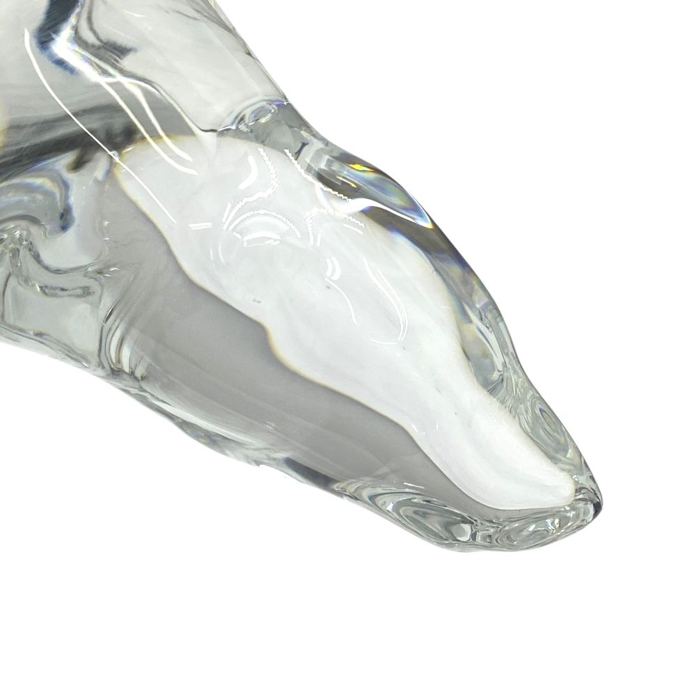 バカラ オブジェ 置物 インテリア フィギュリン ポーラベア シロクマ