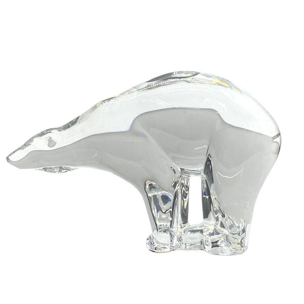 バカラ オブジェ 置物 インテリア フィギュリン ポーラベア シロクマ