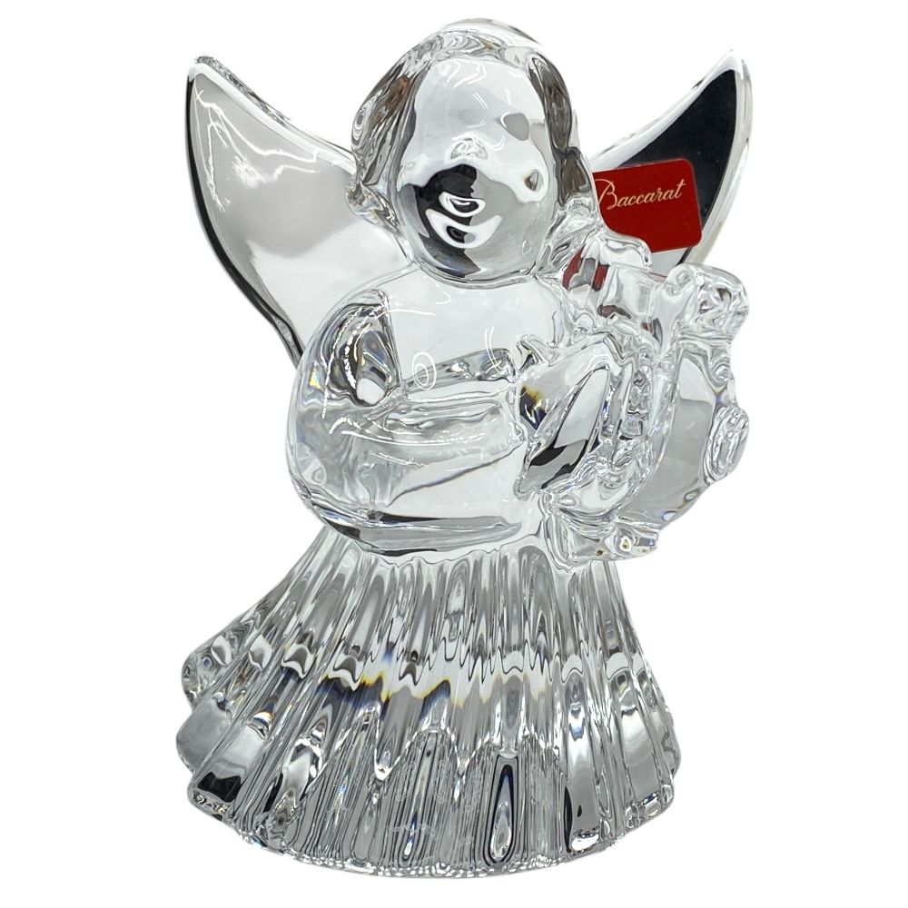 バカラ オブジェ 置物 インテリア フィギュリン エンジェル ハープ