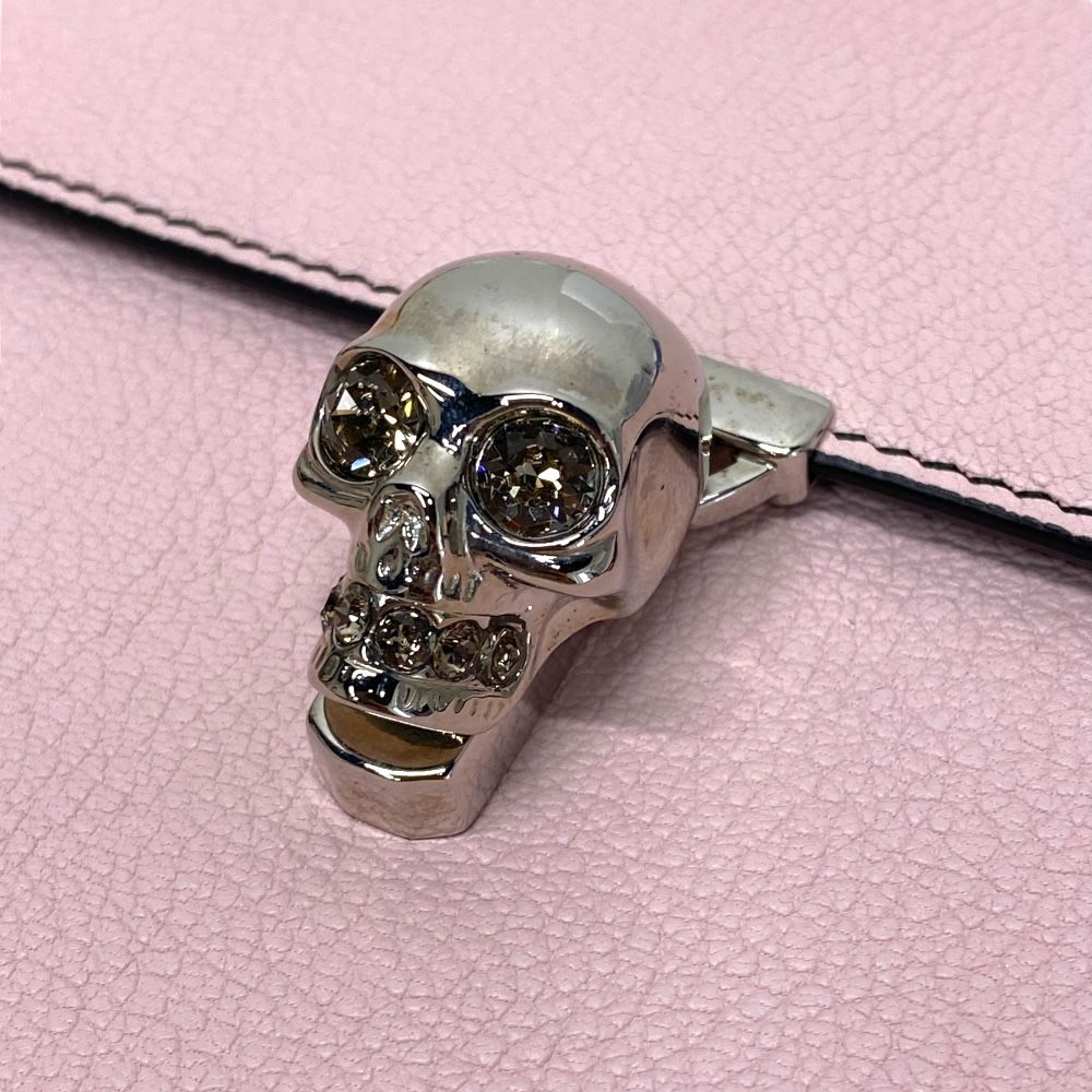 未使用 アレキサンダー マックイーン スカル クラッチバッグ セカンド