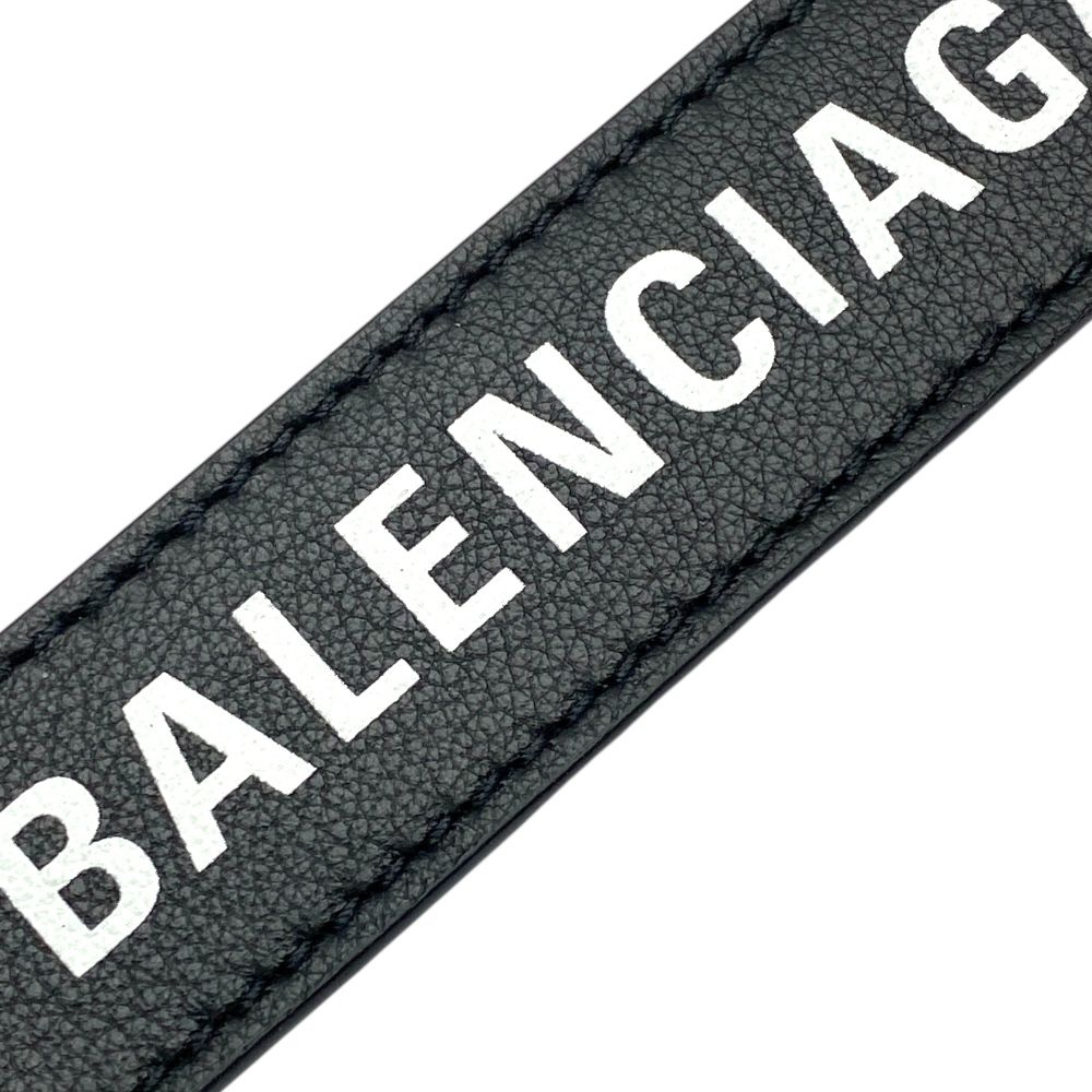 未使用 バレンシアガ キーホルダー キーリング レザーハンドル