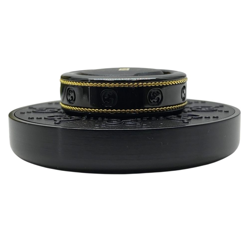 未使用保管品✨GUCCI×Oura スマートリング 黒金　18号 未使用 グッチ Oura オーラ コラボ スマートリング インターロッキング