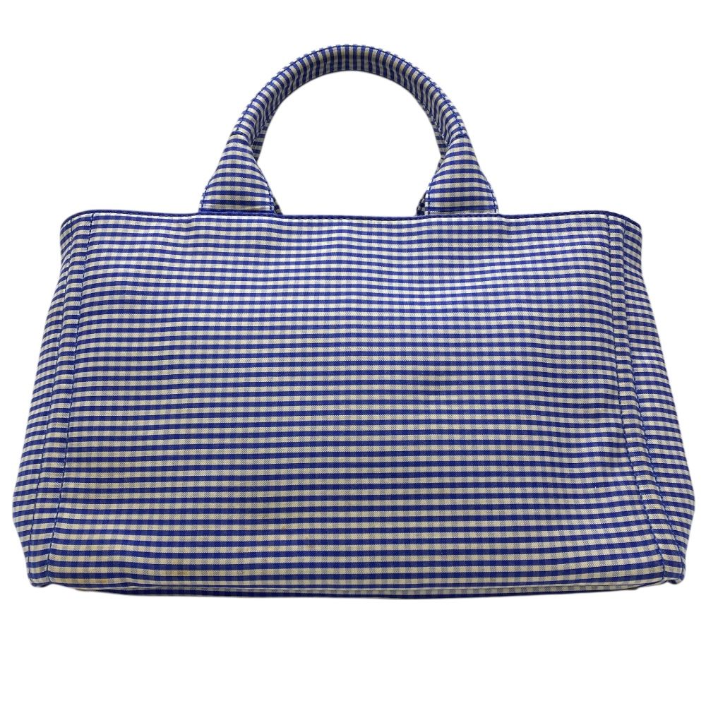 PRADA カナパ ブルーギンガムチェック PRADA プラダ カナパ ギンガム