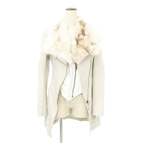 アンディ Andy フォックスファー ラムレザー ジャケット 羊皮