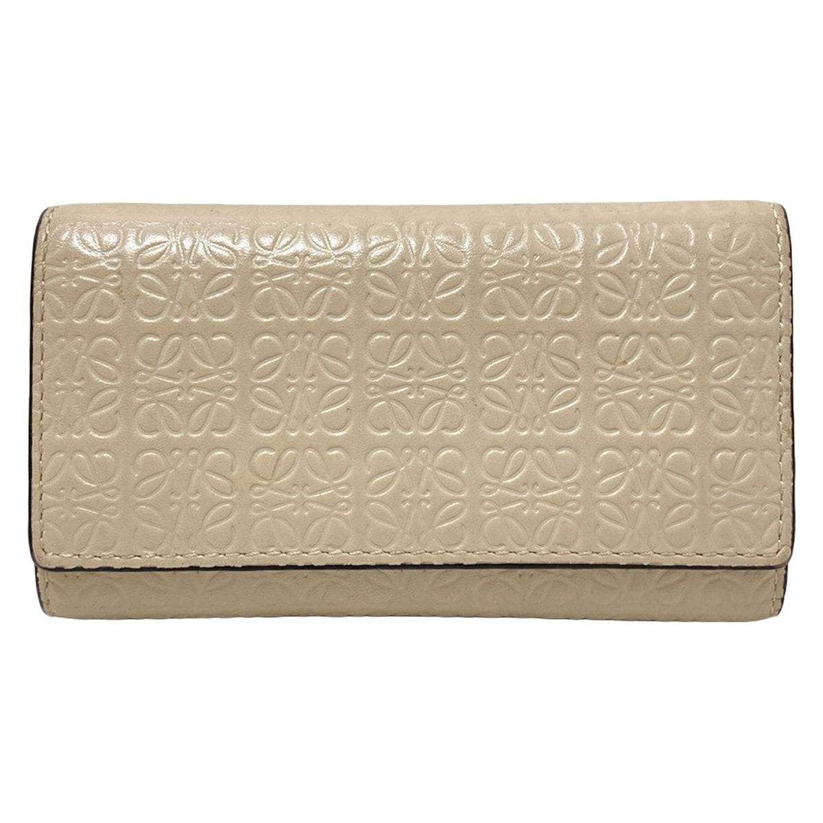 LOEWE(ロエベ) キーケース リピート ベージュ 6連フック レザー - メルカリ