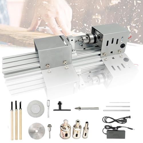 迅速に発送 旋盤機 ミニ 木工旋盤 ミニグラインダー 研磨機 金属用 彫刻機 ミニポリッシャー 旋盤 両頭グラインダー 多机能小旋盤 高精度 耐久性 DIY手作りセット旋盤 研磨研磨 仏珠打孔 ミニチュア彫刻 小型カット ミニ旋盤 1899 b 9 bf