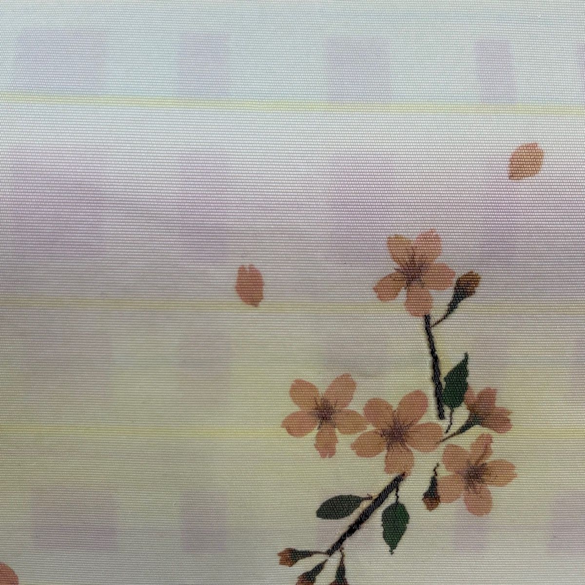 ¨̮⃝ 雀 舞桜花弁 アンティーク開き名古屋帯 昭和レトロ ̮⃝ 雀 オンライン 舞桜花弁 アンティーク開き名古屋帯 昭和レトロ