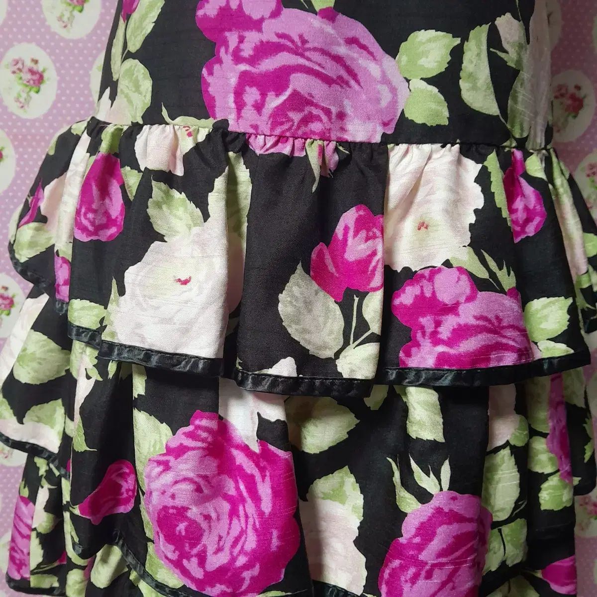 ジーザスディアマンテ 姫ギャル ヴァラヴァラ柄 ティアード プリンセス