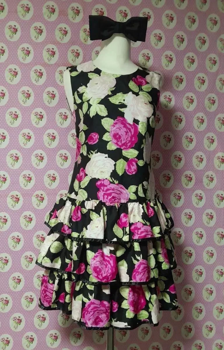 ジーザスディアマンテ 姫ギャル ヴァラヴァラ柄 ティアード プリンセス