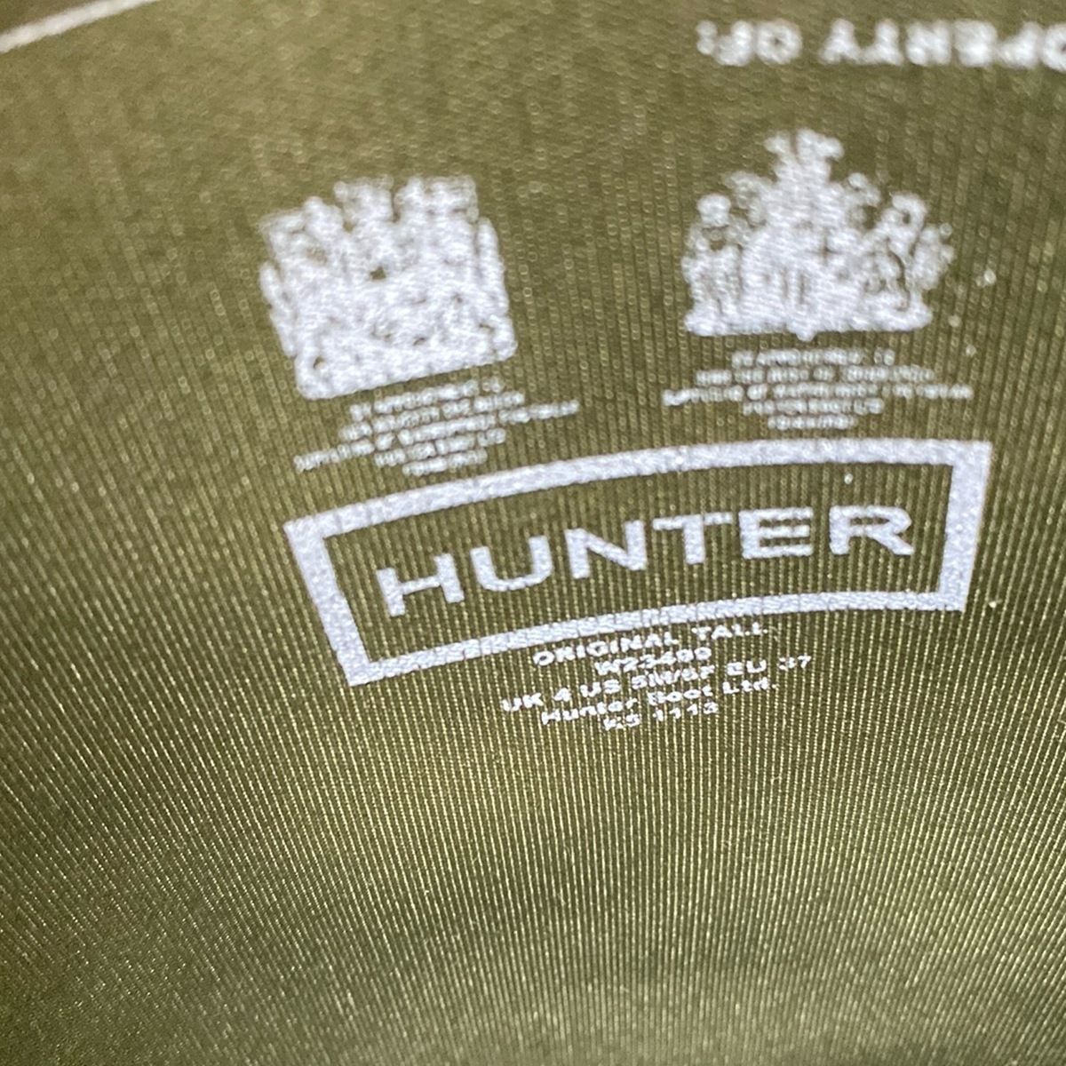 HUNTER(ハンター) レインブーツ UK 4 レディース - カーキ - メルカリ